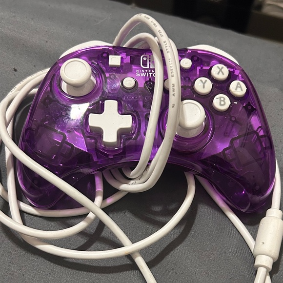 Nintendo Switch Rock Candy Wired Controller Purple see-through - Picture 1 of 4